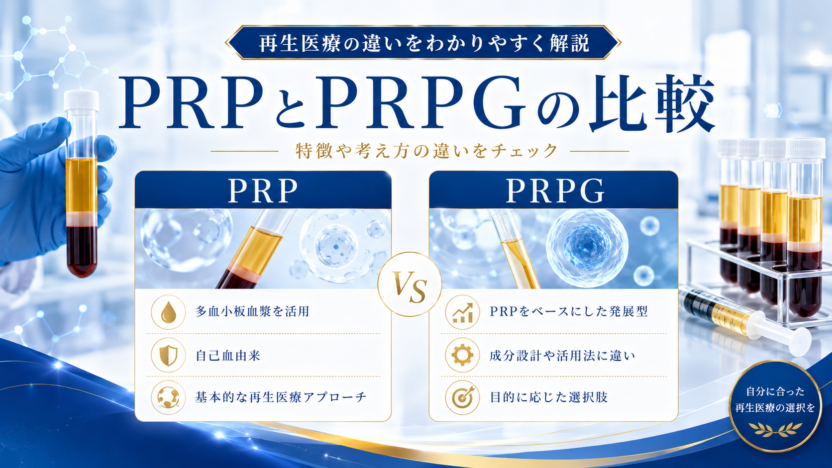 PRPとPRPGの比較
